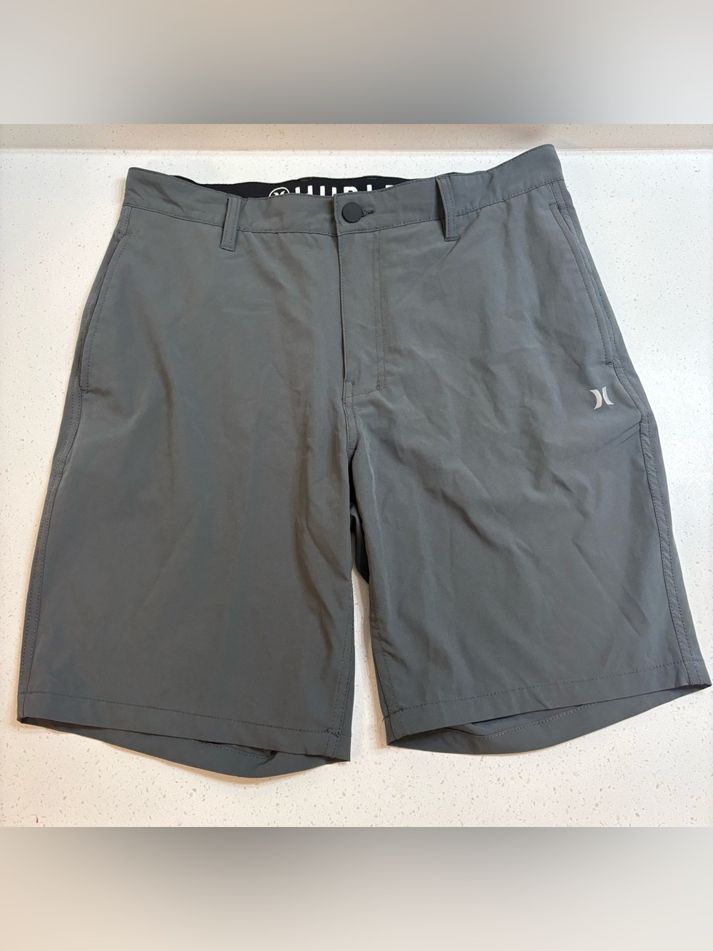 Hurley Men's Regular Fit Hybrid Shorts Gray Size 34